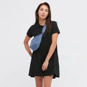 Uniqlo Cotton Black T-Shirt Dress